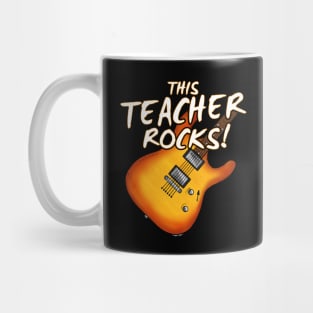 This Teacher Rocks Electric Guitar Mug